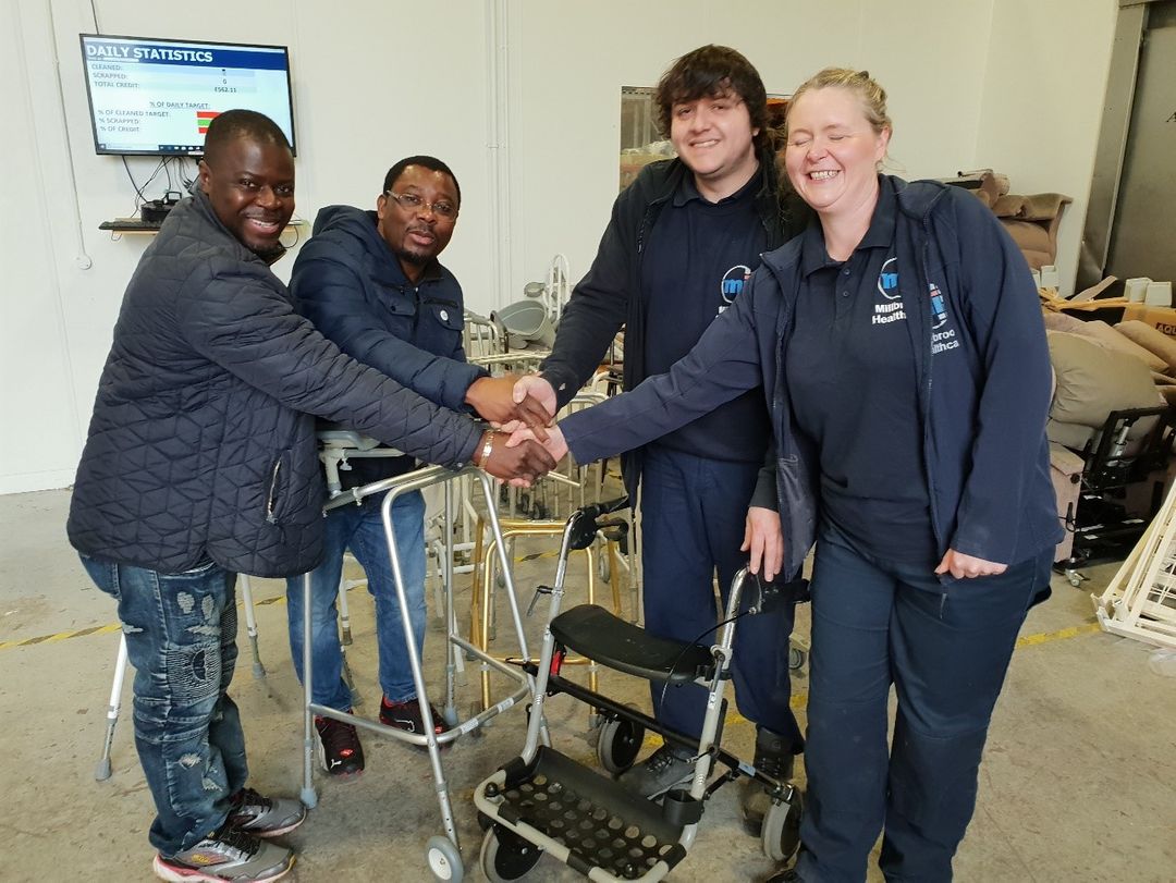 REACT RECEIVES HEALTHCARE EQUIPMENT FROM MILLBROOK HEALTHCARE